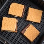 S'mores in the bottom of the air fryer basket.
