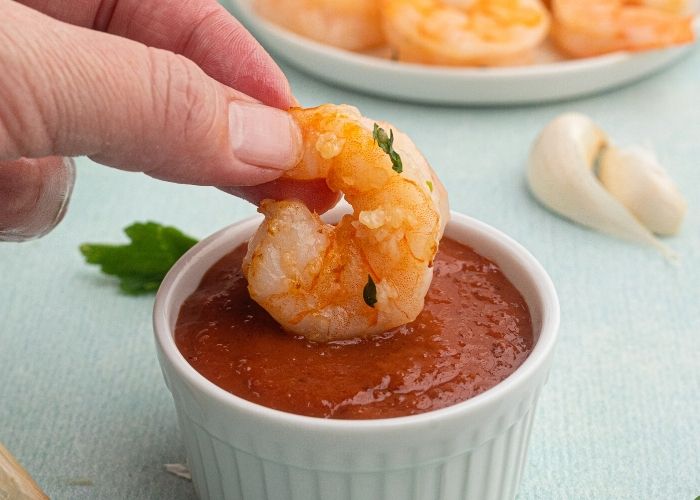 Air Fryer Garlic Butter Shrimp - Air Frying Foodie