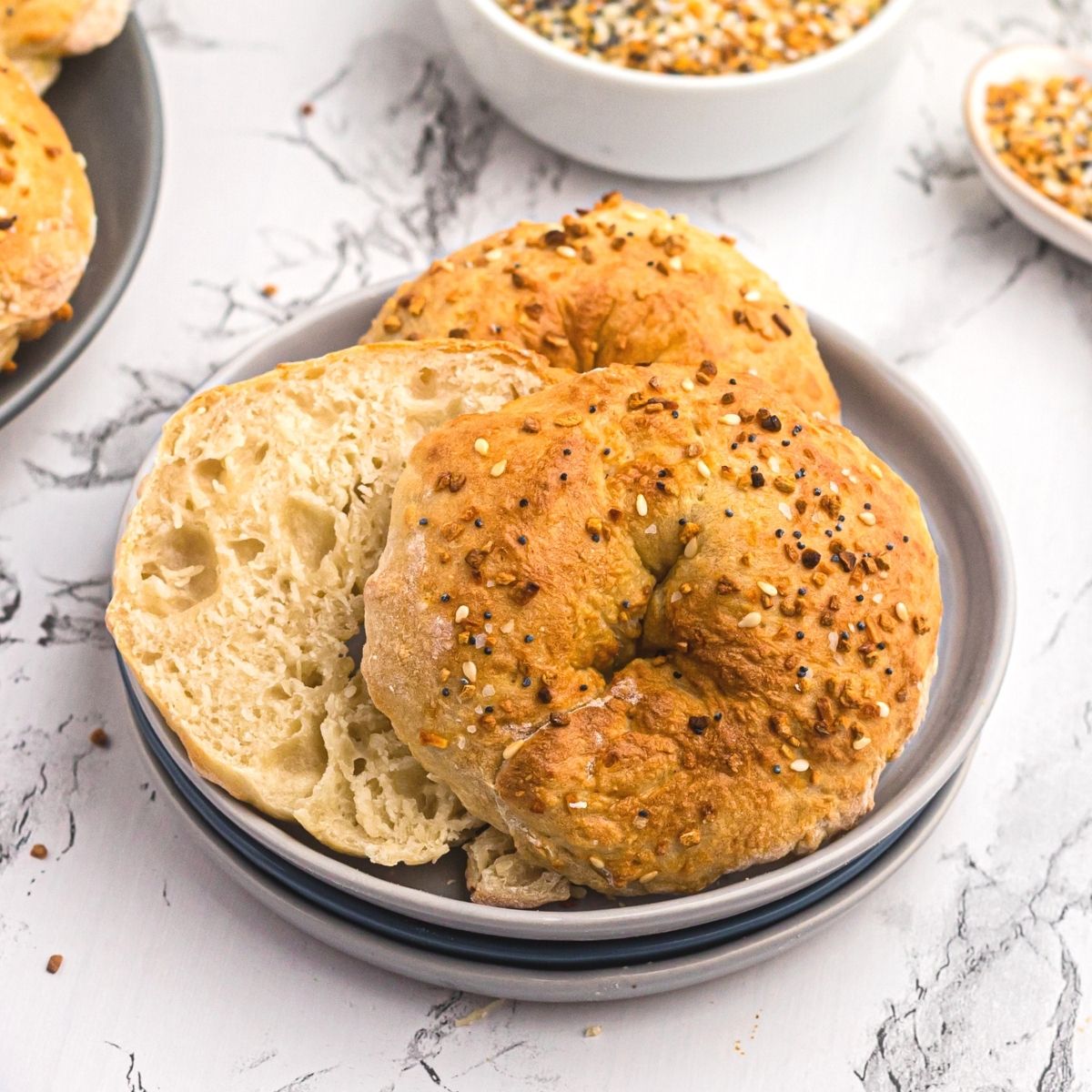 Air Fryer Two Ingredient Dough Bagels-image