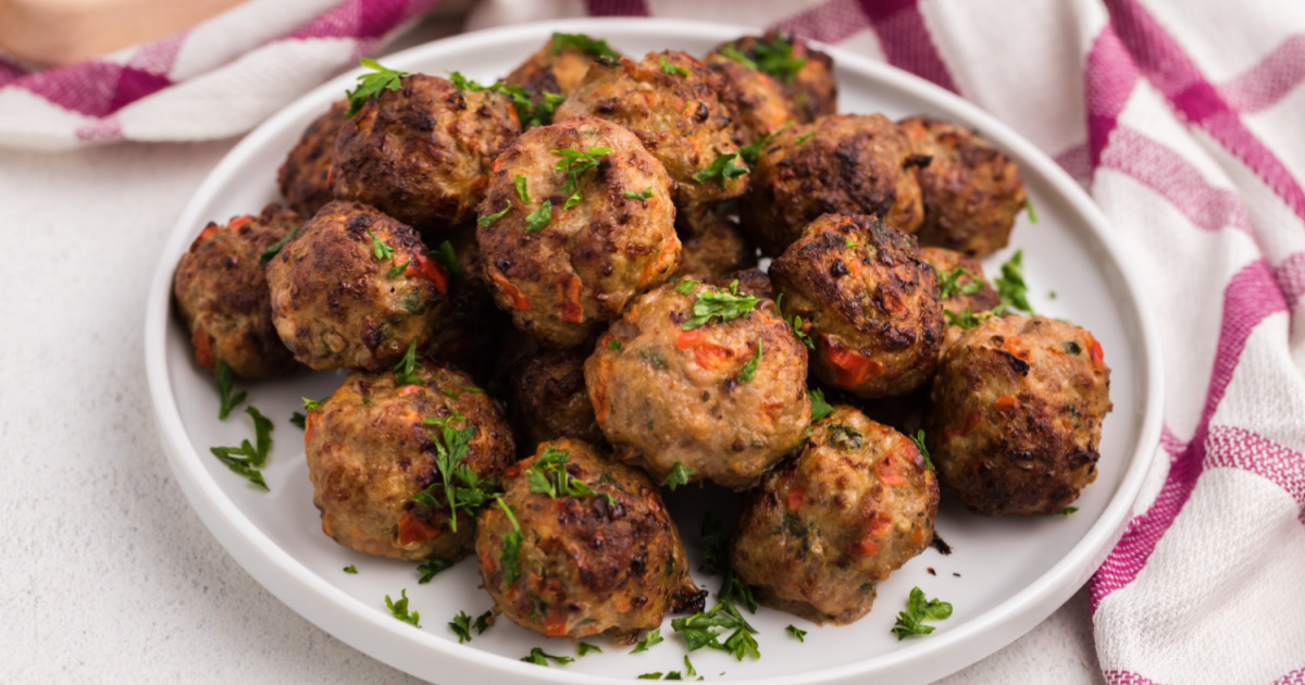 Air Fryer Turkey Meatballs | Air Frying Foodie