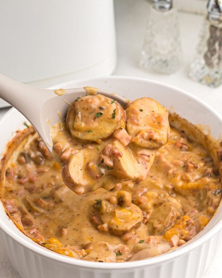 Air Fryer Ham and Potato Casserole Air Frying Foodie