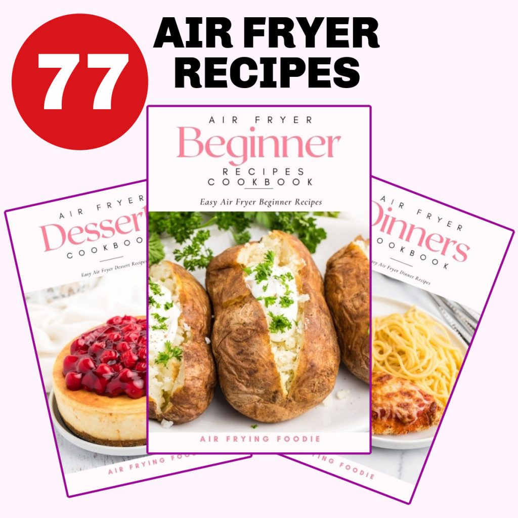 Air Fryer Ebook cover photo for a book bundle.