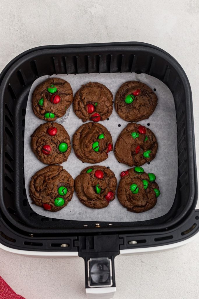 Air Fryer Christmas Brownie Mix Cookies - 82