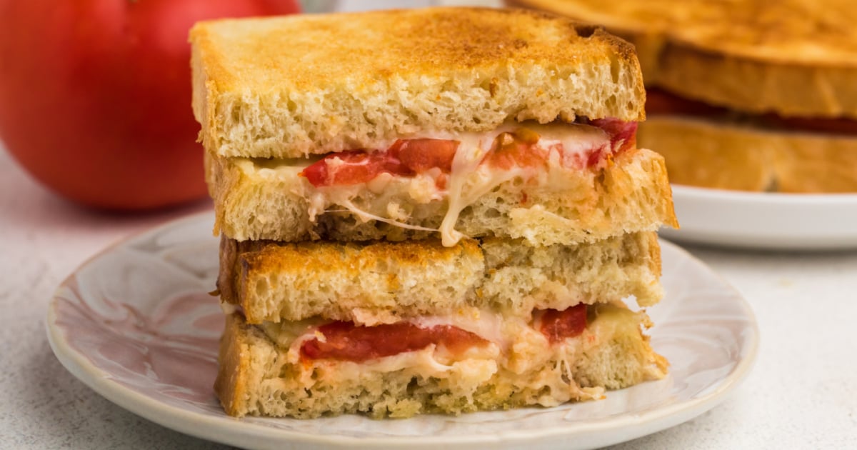 Air Fryer Grilled Tomato and Cheese Air Frying Foodie