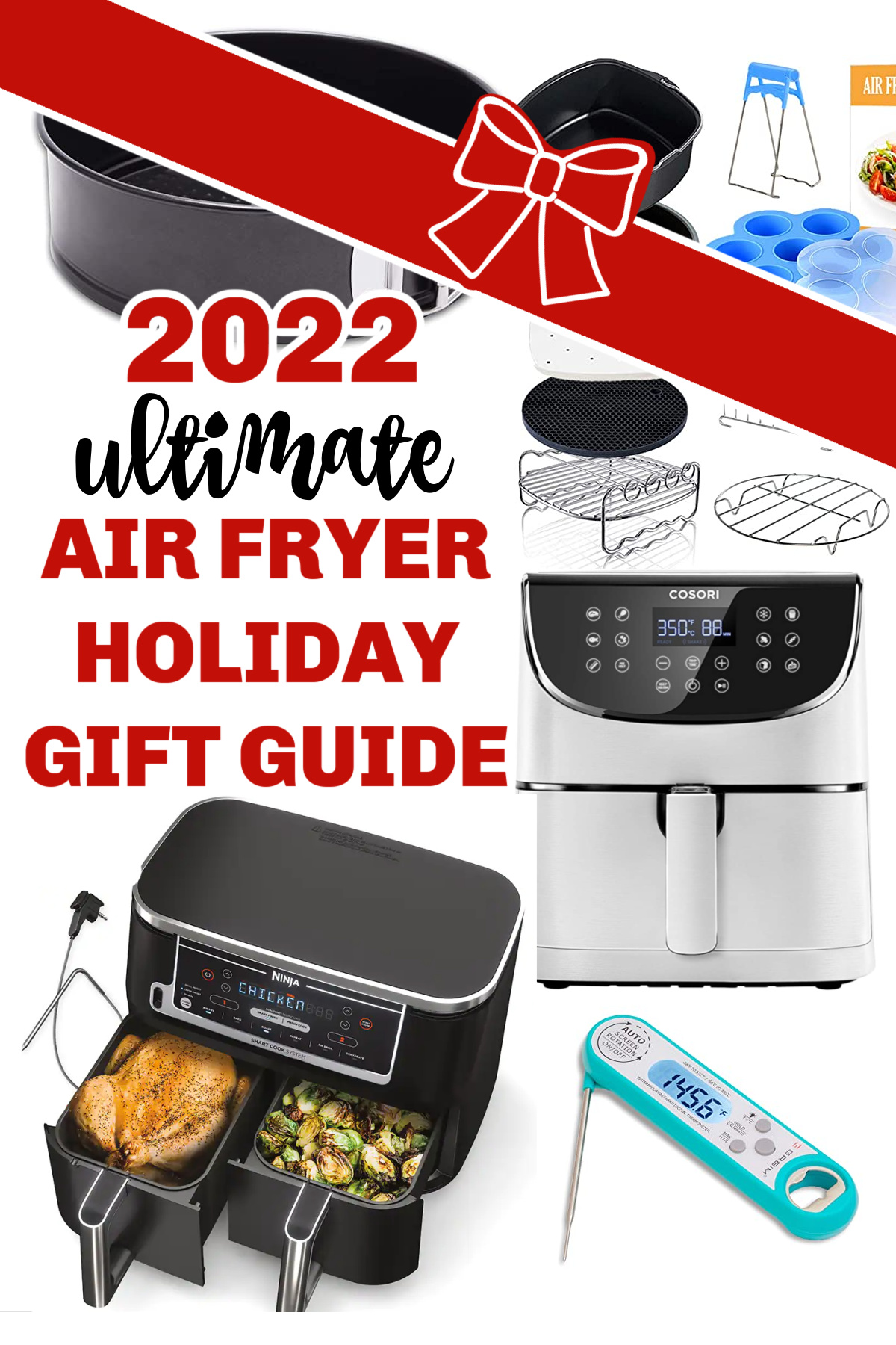 2022 Holiday gift guide with air fryers and accessories.