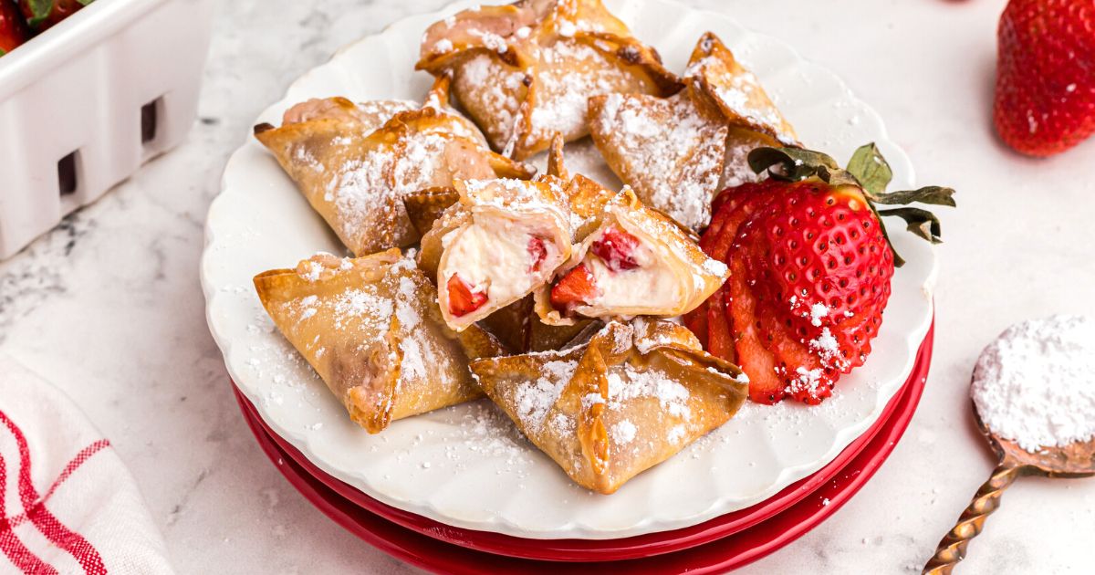 Air Fryer Strawberry Cheesecake Wontons Air Frying Foodie