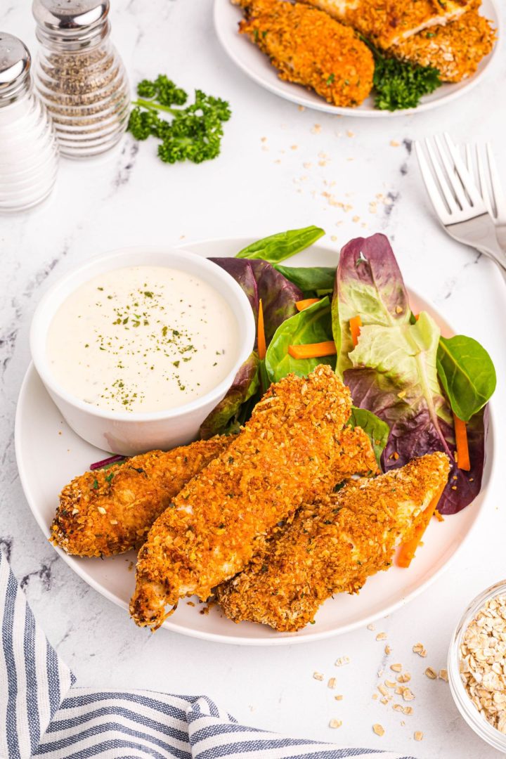 Air Fryer Oatmeal Crusted Chicken 