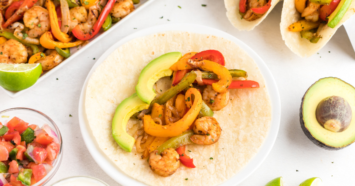 Air Fryer Shrimp Fajitas