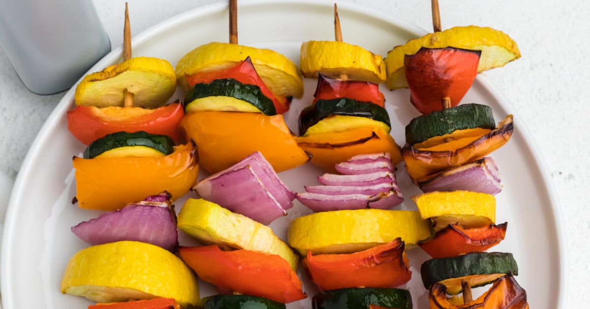 Air Fryer Vegetable Kabobs Air Frying Foodie