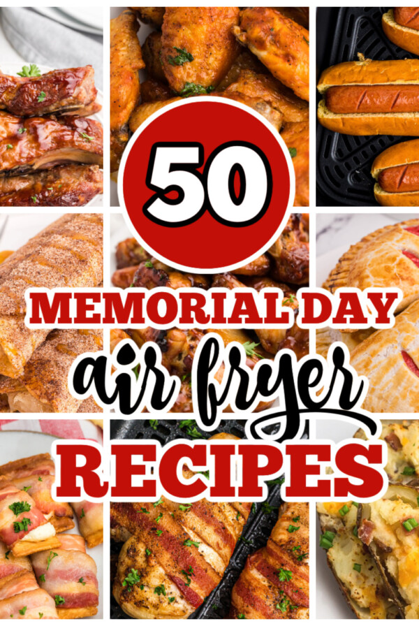 Memorial Day recipes collage of photos.