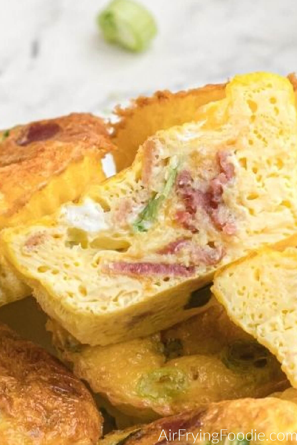 Easy Air Fryer Egg Bites with Ham and Cheese - Season & Thyme