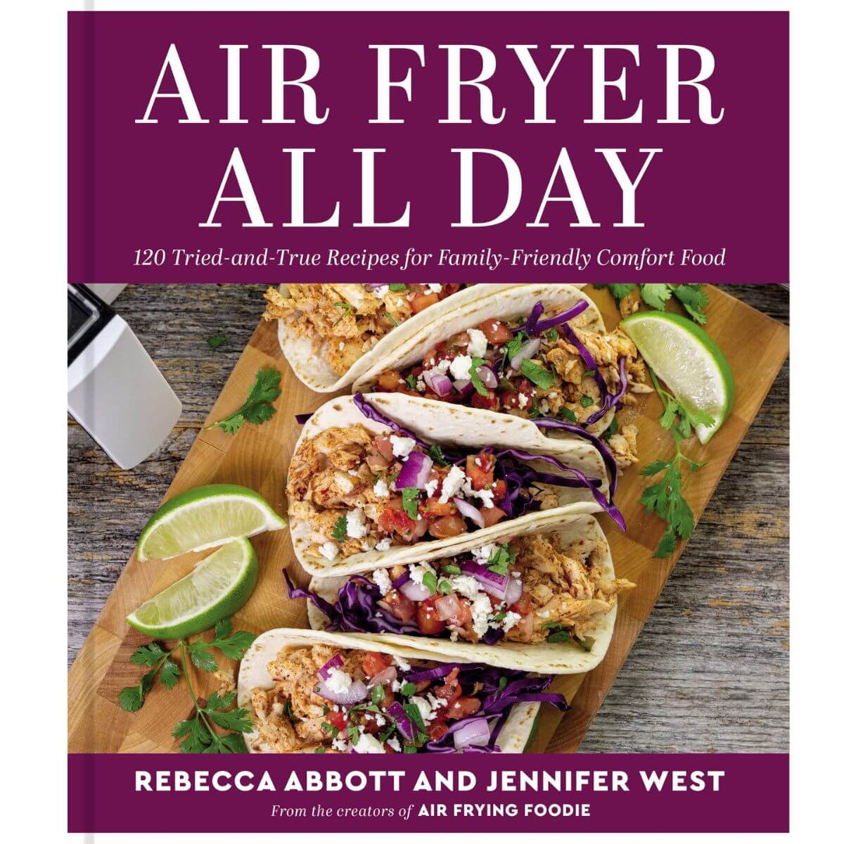 Copy of air fryer all day book cover.