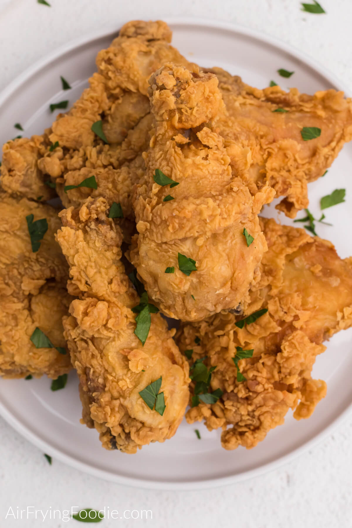 fried chicken on a plate.