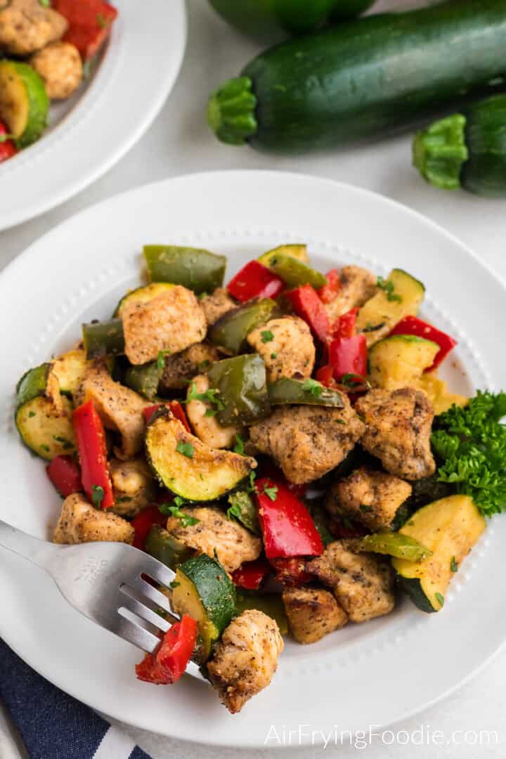 Air Fryer Chicken and Vegetables | Air Frying Foodie