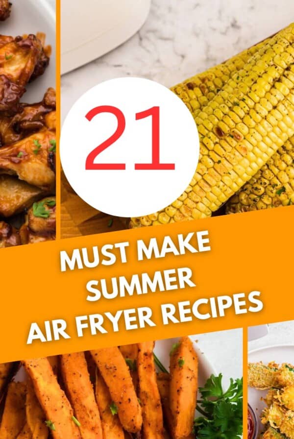 square collage of 21 must make summer air fryer recipes