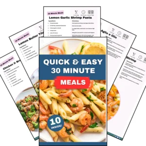 Quick and Easy 30 min meals ebook cover