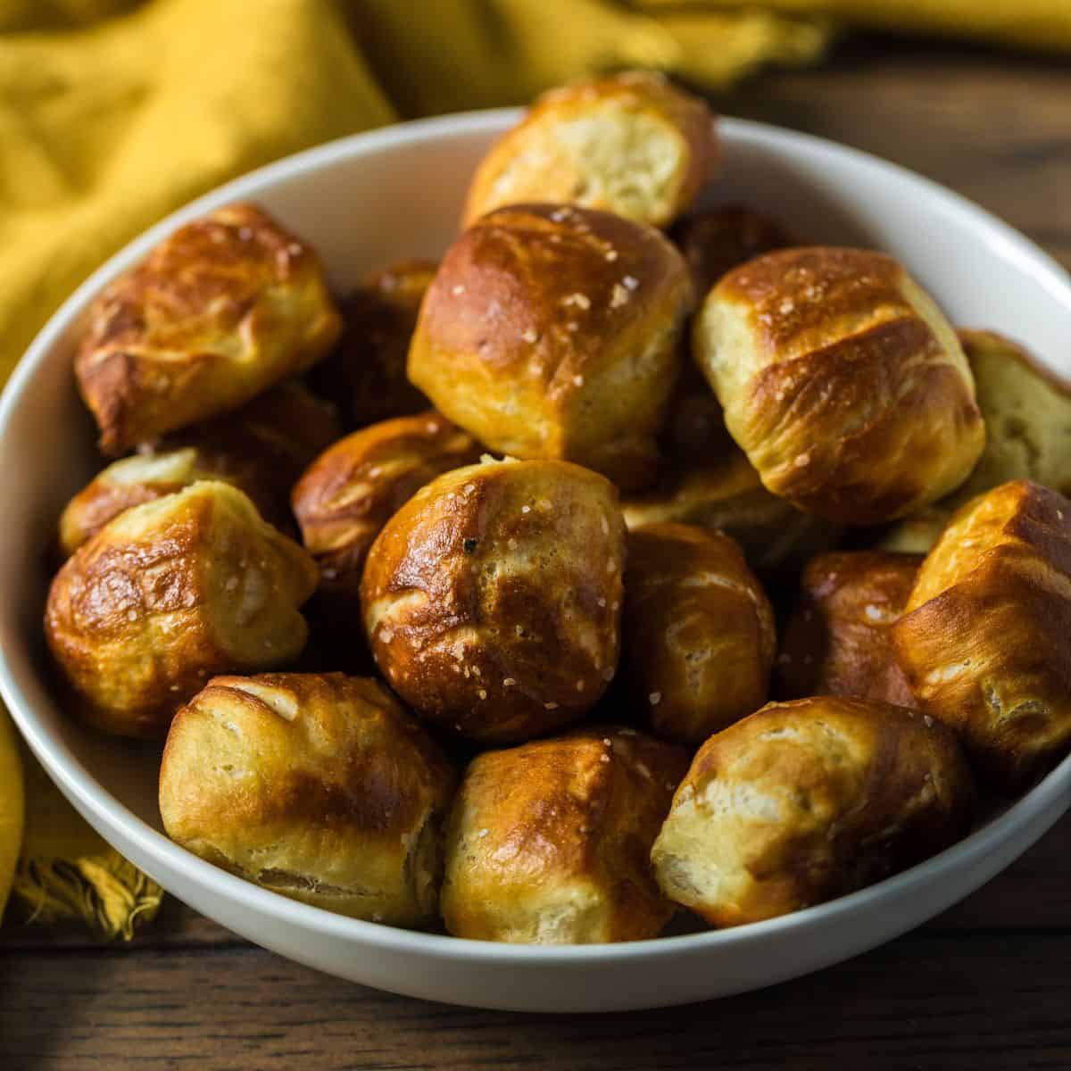 Air Fryer Sourdough Discard Pretzel Bites